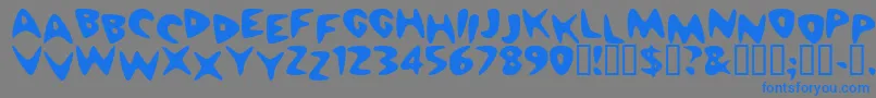 fuente Cheaph – Fuentes Azules Sobre Fondo Gris