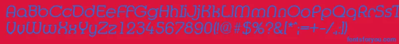 MexicoserialLightItalic Font – Blue Fonts on Red Background