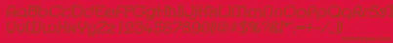 MexicoserialLightItalic Font – Brown Fonts on Red Background