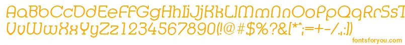 MexicoserialLightItalic Font – Orange Fonts