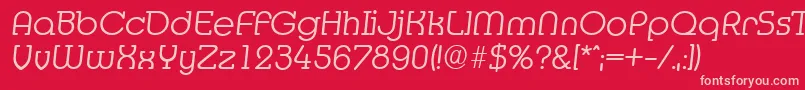 fuente MexicoserialLightItalic – Fuentes Rosadas Sobre Fondo Rojo