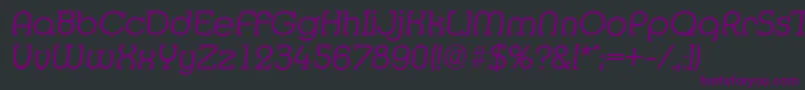 MexicoserialLightItalic Font – Purple Fonts on Black Background