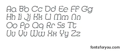 MexicoserialLightItalic Font