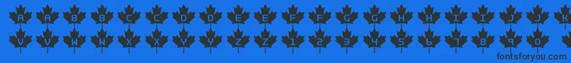 Rcmp Font – Black Fonts on Blue Background