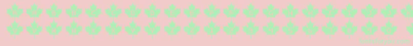 Rcmp Font – Green Fonts on Pink Background