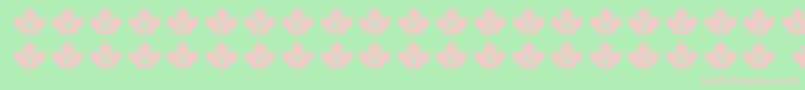 Rcmp Font – Pink Fonts on Green Background