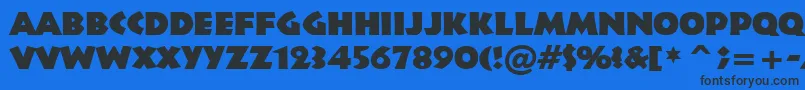 Infr011k Font – Black Fonts on Blue Background