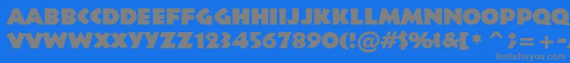 Infr011k-Schriftart – Graue Schriften auf blauem Hintergrund