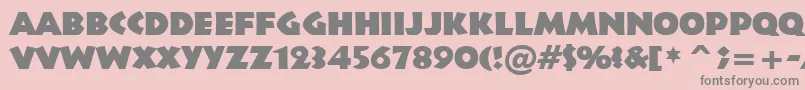 Infr011k Font – Gray Fonts on Pink Background