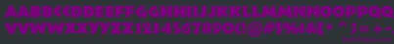 Шрифт Infr011k – фиолетовые шрифты на чёрном фоне