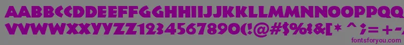 Infr011k Font – Purple Fonts on Gray Background