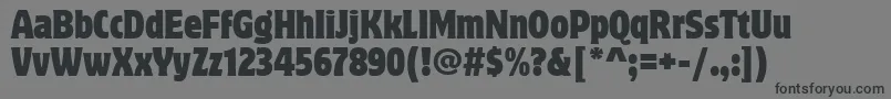 フォントMotterCorpusCondItcTt – 黒い文字の灰色の背景
