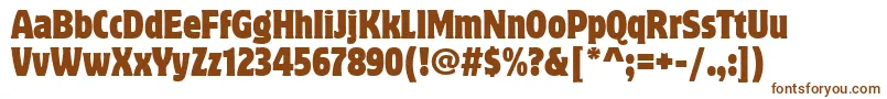 MotterCorpusCondItcTt Font – Brown Fonts on White Background