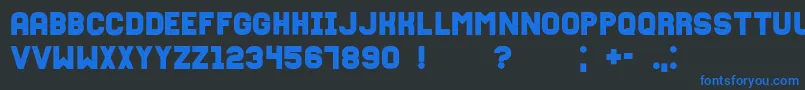 Fixationgrunged Font – Blue Fonts on Black Background