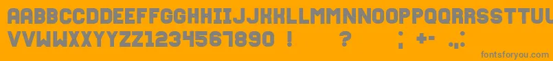Fixationgrunged Font – Gray Fonts on Orange Background