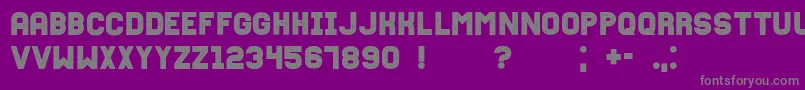 Fixationgrunged Font – Gray Fonts on Purple Background