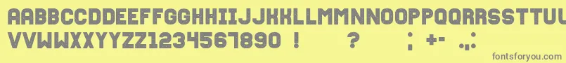 Fixationgrunged Font – Gray Fonts on Yellow Background