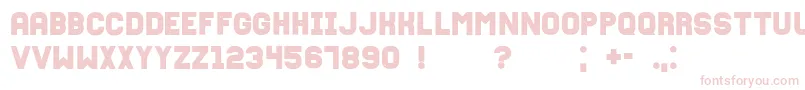Czcionka Fixationgrunged – różowe czcionki