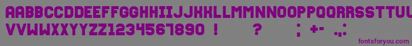 Fixationgrunged Font – Purple Fonts on Gray Background