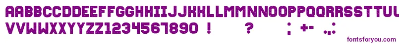 フォントFixationgrunged – 紫色のフォント