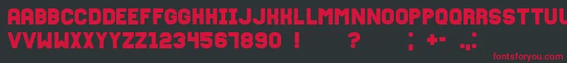 Fixationgrunged Font – Red Fonts on Black Background