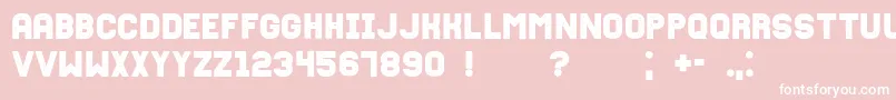 More about Fixationgrunged Font Fixationgrunged Font – White Fonts on Pink Background