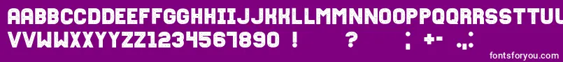 Fixationgrunged Font – White Fonts on Purple Background