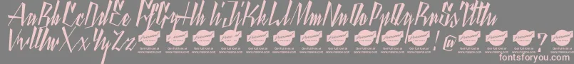 YantyscriptDemo Font – Pink Fonts on Gray Background