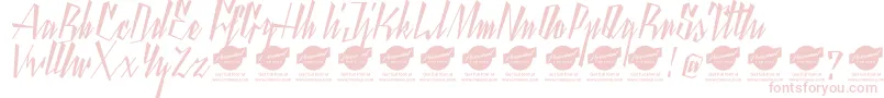 YantyscriptDemo Font – Pink Fonts on White Background