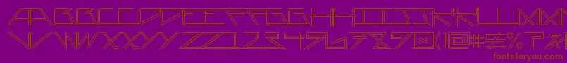 fuente AsteriskDoubleline – Fuentes Marrones Sobre Fondo Morado