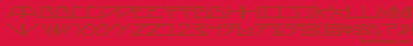Шрифт AsteriskDoubleline – коричневые шрифты на красном фоне