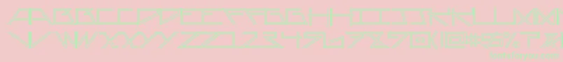 AsteriskDoubleline Font – Green Fonts on Pink Background