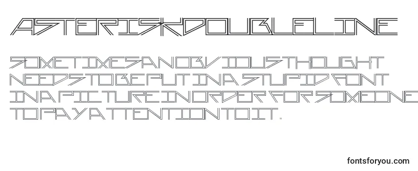 AsteriskDoubleline-fontti
