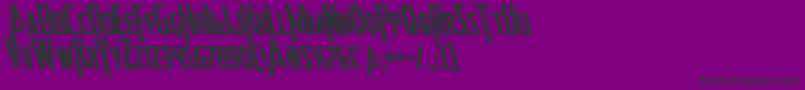 Heroesassembleleft Font – Black Fonts on Purple Background