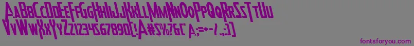 Heroesassembleleft Font – Purple Fonts on Gray Background