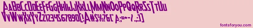 Heroesassembleleft Font – Purple Fonts on Pink Background
