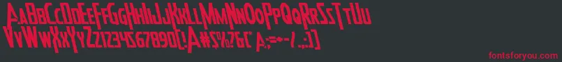 Heroesassembleleft Font – Red Fonts on Black Background