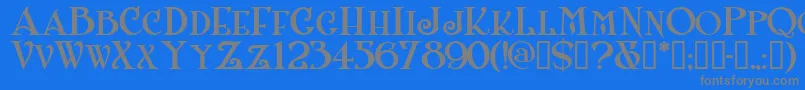 Шрифт Shanlnc – серые шрифты на синем фоне