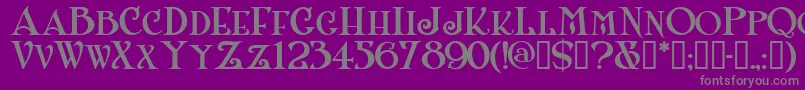 Shanlnc Font – Gray Fonts on Purple Background