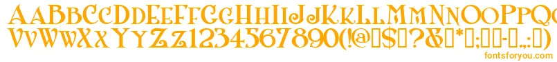 Shanlnc-Schriftart – Orangefarbene Schriften