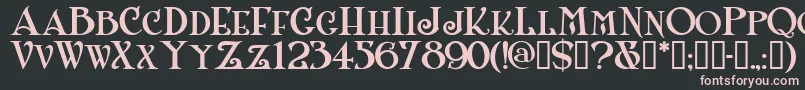 Shanlnc Font – Pink Fonts on Black Background