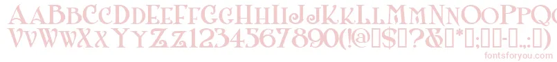 Шрифт Shanlnc – розовые шрифты на белом фоне