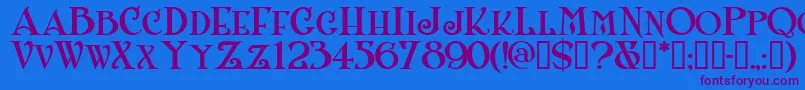 Shanlnc-fontti – violetit fontit sinisellä taustalla