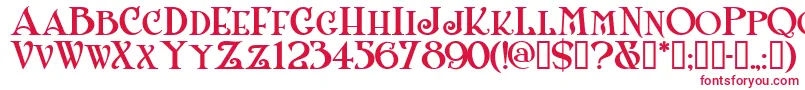 Шрифт Shanlnc – красные шрифты на белом фоне