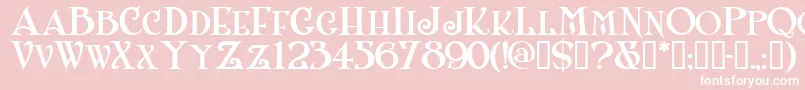 Shanlnc Font – White Fonts on Pink Background