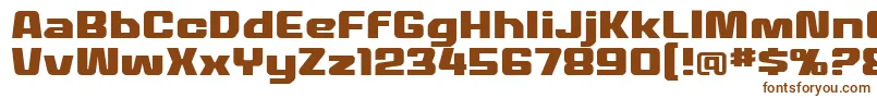 MecheffectstwolcbbReg Font – Brown Fonts on White Background