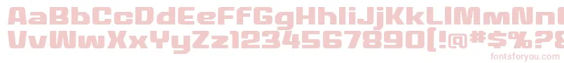 MecheffectstwolcbbReg Font – Pink Fonts on White Background