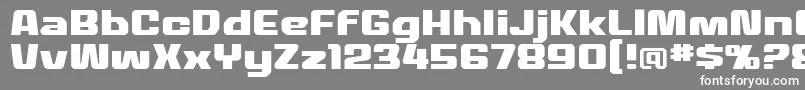 MecheffectstwolcbbReg Font – White Fonts on Gray Background