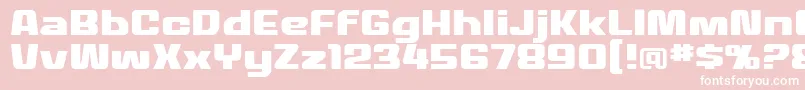 MecheffectstwolcbbReg Font – White Fonts on Pink Background