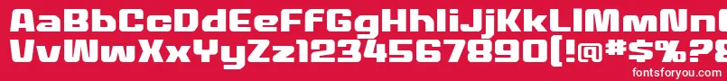 MecheffectstwolcbbReg Font – White Fonts on Red Background